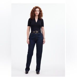 Madewell The Curvy 90’s Straight Jeans in Norman Wash